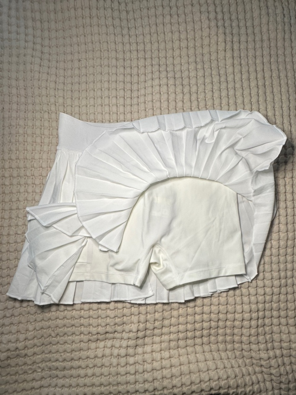 Nike White Pleated Tennis Skort - Picture 3 of 6